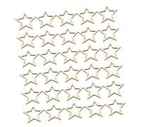 ARTSEWPLY 100pcs Rustic Star Wooden Slices Blank Wood for DIY Decor Wedding Christmas Crafting Embellishments Box Packing and Festival Decoration