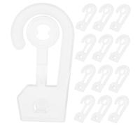 ARTSEWPLY 100pcs Transparent Plastic J Hooks for Display Space-Saving Organizer for Socks Hats Towels Gloves Small Items Strong Grip Question Mark Design Multifunctional Hanging Connectors