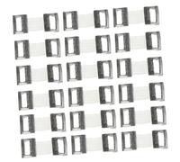ARTSEWPLY 100Pcs White Aluminum Buckles for Compression Clips Holders for Sports Gauze and Package Fixing