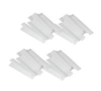 ARTSEWPLY 100Pcs White Makeup Brush Protective Mesh Covers Sleeves PE Plastic Breathable Protector for Travel and Daily Use