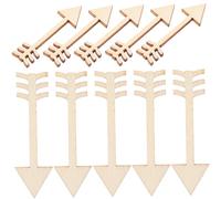 ARTSEWPLY 100pcs Wooden Arrow Craft Chips for DIY Projects, Unfinished Wood Material Suitable for Painting and Writing, Embellishments to Decorate Your Home or Create Custom Artwork