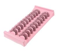 ARTSEWPLY 10pairs Natural Look False Eyelashes for Women Lightweight and Reusable Makeup Lashes for Beautiful Eye Look