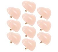 ARTSEWPLY 10pcs 15mm Light Pink Heart Shaped Buttons for Clothes Replacement, DIY Craft Sewing Buttons for Shirts, Cardigans, Coats and ’s Garments