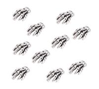 ARTSEWPLY 10Pcs Alloy Skeleton Nail Art Decals Manicure Decorations for DIY Home and Salon Use Halloween Party Accessory