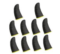 ARTSEWPLY 10Pcs Anti-sweat Flexible Finger Sleeves for Gaming Breathable Touchscreen Thumb and Index Finger Covers Contacts Cm² High Sensitivity Fit for Mobile Phone Use