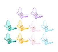 ARTSEWPLY 10Pcs Butterfly Hair Clasp Clips Clear Acrylic Claw Clamps for Fashionable Hair Accessories for Charming Hairstyles and Elegant Looks