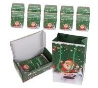 ARTSEWPLY 10pcs Christmas Surprise Bounce Box Festive Pop Up Decoration for Holiday Parties Innovative Candy Container for Birthdays Anniversaries Green Color with Bags
