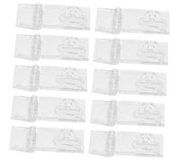 ARTSEWPLY 10pcs Clear Acrylic Hasp Buckle Transparent Lock for Jewelry Boxes Small Cabinets DIY Craft Accessories Easy Install No Drilling