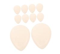 ARTSEWPLY 10pcs Clear Silicone Makeup Powder Puff Soft Washable Cosmetic Applicators for Liquid Foundation Cream Concealer Blush Stable Grip Finger Puff with Precision Fit for Smooth Face