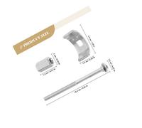 ARTSEWPLY 10pcs Countertop Drawbolt Furniture Joint Connectors Half-moon Design Secure Kitchen Worktop Fasteners for Benchtops Easy Installation Stable Panel Joining