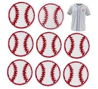 ARTSEWPLY 10Pcs Delicate Baseball Patches for Clothes Coat Accessory Decorative Hat Patches for Daily Use Jackets Sweaters Pants