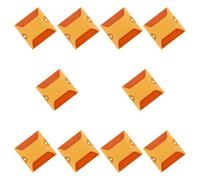 ARTSEWPLY 10pcs Dual-sided Reflective Plastic Pavement Markers for Driveway Safety High Visibility Roadside Reflectors for Highways Urban Roads Parking Lots Traffic Lane and Sidewalk Warning