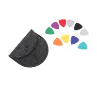 ARTSEWPLY 10pcs Felt Ukulele Picks Heart Shape Soft Bass String Picks with Portable Holder Case for Ukulele and Small Guitars Strumming Creative Music Accessories