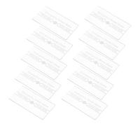 ARTSEWPLY 10pcs Fire Alarm Glass Plate Replacement Break Cover for Manual Station Heat Resistant Glass for Emergency Fire Safety Use