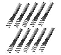 ARTSEWPLY 10Pcs Hair Lift Comb for Salon Professional Hair Styling Accessories Static Plastic Material Long Tooth Teasing Comb Suitable for Men and Women