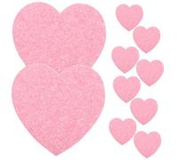 ARTSEWPLY 10Pcs Heart Shaped Cleansing Sponge Deep Exfoliating Facial Pads for Gentle Skin Care Soft Wood Pulp Cotton for Daily Makeup Removal and Travel