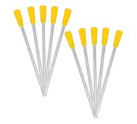 ARTSEWPLY 10Pcs Metal Triangle Mallets with Iron Sticks for Percussion, Triangle Dinner Bell Sounders, Outdoor Chime Beaters for Classroom and Home Music Practice