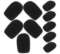 ARTSEWPLY 10pcs Microphone Cover Windscreen Sponge Replacement for Stage Mic Noise Reducing Mic Windshield Compatible with Handheld Microphones