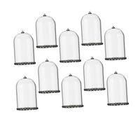 ARTSEWPLY 10pcs Mini Clear Glass Wishing Bottles with Hollow Globe Design for DIY Jewelry Making Compact Transparent Vials for Crafting Decorative Charms and Display Portable Keepsake Jars