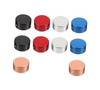 ARTSEWPLY 10Pcs Multi-color Aluminum Guitar Pedal Button Toppers Footswitch Caps Easy Install Protective Accessories for Guitar Effects Pedals
