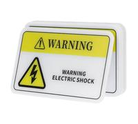 ARTSEWPLY 10pcs PVC Self-adhesive Voltage Warning Stickers for Mechanical Equipment Safety Bright Caution Labels for Factories Warehouses Construction Sites Easy Apply Danger Signs
