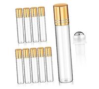 ARTSEWPLY 10pcs Refillable Perfume Roller Bottles Travel Essential Oil Containers Portable Roll Bottles for Aromatherapy and Synthesis Oils Lightweight and Compact