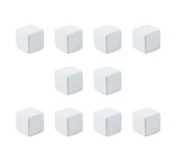 ARTSEWPLY 10pcs Reptile Calcium Mineral Blocks for Tortoise and Turtle Tank, White Molar Grinding Stones for Aquarium Water Stabilization and Turtle Health