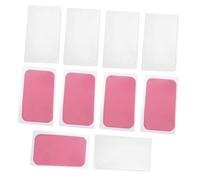 ARTSEWPLY 10pcs Reusable Silicone Lash Extension Pads for Eyelash Assistance Flexible Gaskets for Lash Grafting Lightweight Makeup Tool in Pink and Transparent Colors