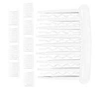 ARTSEWPLY 10PCS Small Transparent French Twist Hair Combs Tooth Plastic Clips for Women Bridal Veil Fixing and Updo Styling Portable Secure Hold Accessories for Wedding Hairstyles