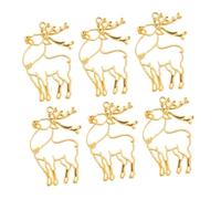 ARTSEWPLY 10pcs Snowman Metal Border Open Bezels Pendants Jewelry Bezel Open Snowman Christmas Pendant Frame Wedding Golden Zinc Alloy