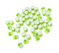 ARTSEWPLY 10pcs Standard Foreign Pigeon Leg Rings Lightweight Identification Bands for Racing and Breeding Feet Marker Bands for Pigeons and Comfortable Bird Leg Rings