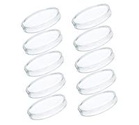 ARTSEWPLY 10Pcs Transparent Plastic Petri Dishes with Lids High-strength Heat-resistant Culture Plates for Laboratory Scientific Experiments and Cell Tissue Culture