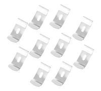 ARTSEWPLY 10pcs Vertical Curtain Brackets for Window Blinds Lightweight Silver Louver Accessories with Easy Installation Replacement Fixation Supports for Louvered Panels