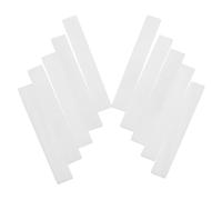 ARTSEWPLY 10Pcs White Shell Block Guitar Inlay Material for Bass and Banjo - Flat 2Mm Thick Colorfast Easy-To-Install Decoration for Fingerboard Repair