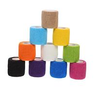 ARTSEWPLY 10rolls Self Athletic Wrap for Sports Fixing Bandages for Pet Supplies Vet Wrap for Dogs