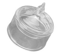 ARTSEWPLY 12 Miniature Glass Candy Jar with Lid Small Apothecary Glass Jar for Dollhouse Decoration Candy Table Favor Container for Photography Props