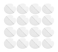 ARTSEWPLY 120pcs Heat Insulation Hair Extension Guards with Scale Protective Heat Shield Spacers for Salon Styling Safe Bonding Pads to Prevent Scalp Burns and Ensure Accurate Hair Extension