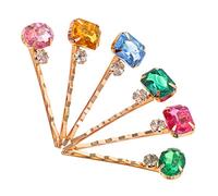 ARTSEWPLY 12pcs Acrylic Rhinestone Hair for Women Decorative Bobby Clips Sturdy Sparkly Design for Weddings Proms Formal Events Stylish Hair Accessories