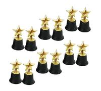 ARTSEWPLY 12Pcs Award Trophies Mini Gold Star Prizes for Classroom Rewards Party Favors Sports Competitions and Game Prizes