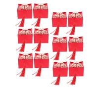 ARTSEWPLY 12pcs Chinese Style Wedding Favor Boxes with Red Tassels Paper Candy Boxes for Festival Party Medium Peony Double Creative Xi Treat Packaging