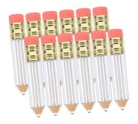 ARTSEWPLY 12Pcs Clear Pencil Shaped Refillable Lip Gloss Tubes Mini Cosmetic Containers for Lip Gloss Lotion Durable Design for DIY Cosmetics