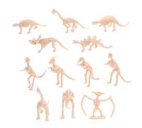 ARTSEWPLY 12pcs Dinosaur Skeleton Model for Educational Interactive Play Paleontology Figures for Science Learning and Birthday Party Favors
