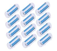 ARTSEWPLY 12Pcs Electronic Foot File Roller Heads for Dead Skin Removal Replacement Tool for Smooth Feet Curved Design for Easy Callus Exfoliation Compatible with Electric Foot Grinder