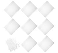 ARTSEWPLY 12pcs Pet Cage Edge Liner 21X26Cm 100 Cable Ties, Splash-Proof Litter Guard for Bunny, Hedgehog and Small Animal Cages, Kennel Pad Protector