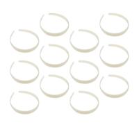 ARTSEWPLY 12pcs Plain White Plastic Headband Blanks Lightweight Basic Craft Headbands for Girls School Party Hair Accessory