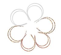 ARTSEWPLY 12pcs Plastic Hair Hoops Teeth Comb Headbands with High Elasticity for Makeup Face Wash Exercise DIY Hair Accessories of Widths in Colors
