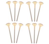 ARTSEWPLY 12pcs Professional Makeup Brush Fan Shaped Mask Applicator Face Beauty Tools for Skincare