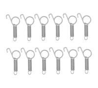 ARTSEWPLY 12Pcs Spring-latch Hooks for Rabbit Cage Door Sturdy Spring Finger Hooks for Pet Cage Fixing Portable Lightweight Wire Latch Clips Suitable for Chicken Pigeon