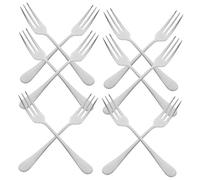 ARTSEWPLY 12pcs Stainless Steel Mini Fruit Forks Compact Dessert and Appetizer Picks for Family Gatherings Portable Tea and Cocktail Forks with Mirror Finish for Restaurants and Outdoor