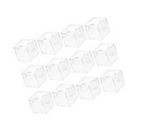 ARTSEWPLY 12pcs Transparent Magnifier Boxes Insect Observing Jars Observation Containers for Science Exploration and Nature Study